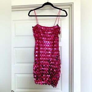 HELLO MOLLY RUNAWAY CORTEZ MINI DRESS PINK